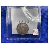 1872 SEATED DIME