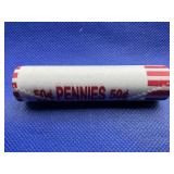 2025 ROLL LINCOLN CENT LAST CIRCULATING PENNY