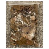 LOT OF 550 WHEAT LINCOLN CENTS