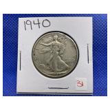 1940 WALKING LIBERTY HALF DOLLAR