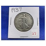 1937 WALKING LIBERTY HALF DOLLAR
