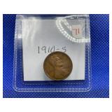 1910-S LINCOLN CENT