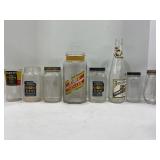 LOT OF VINTAGE KROGER PEANUT BUTTER JAR GLASS