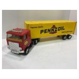 ERTL PENZOIL STEEL PRESSED TRACTOR AND TRAILER