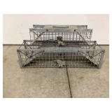 LOT OF 2 HAVAHART SMALL ANIMAL LIVE BOX TRAPS