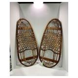 VINTAGE HAND MADE SNOW SHOES - 28" LONG X 12"
