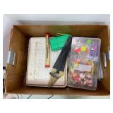 LARGE LOT OF VINTAGE FISHING LURES, SPINNERS,