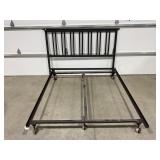 QUEEN SIZE METAL HEADBOARD WITH ADJUSTABLE FRAME