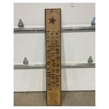 HOME DECOR WOOD WALL HANGER - 59" X 9 1/2"