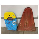 VINTAGE KIDS METAL SNOW WING BY BLAZON SNOW SLED,