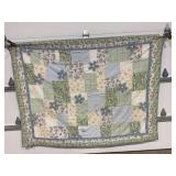 HAND STITCHED QUILT - 62" X 83"