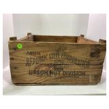 REPUBLIC STEEL CORP NUT AND BOLT WOOD SHIPPING