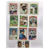 692 Lot of (10) VIntage Baseball Cards HOF