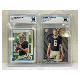 174.  (2) Graded 2025 Tyler Shough New Orleans Sai