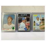191. Lot of (3) Billy Williams Chicago Cubs 1970,