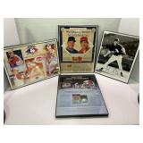 455.  Box of Reds & whitesox Pictures,Papers Frame