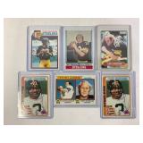 281.  Lot of (6) Vintage Topps Terry Bradshaw Pitt