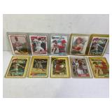 286.  Lot of (10) Johnny Bench Baseball Cards CInc