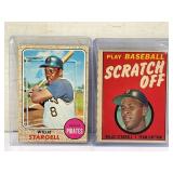 186.  Lot of (2) Willie Stargell Baseball Cards