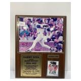 820. Sammy Sosa Chicago Cubs Baseball Plaque W/ Pi