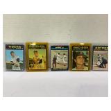 179.  Lot of (5) 1971 Topps Baseball Cards All HOF