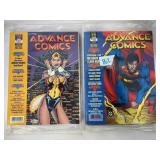 862.  Lot of (2) Superman Advanced Comics SEALED w