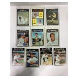 690.  Lot of (10) 1971 Topps Baseball Cards W/ HOF