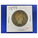 1899 BARBER HEAD HALF DOLLAR