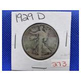 1929-D WALKING LIBERTY HALF DOLLAR
