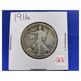 1916 WALKING LIBERTY HALF DOLLAR