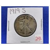 1919-D WALKING LIBERTY HALF DOLLAR