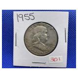 1955 FRANKLIN HALF DOLLAR