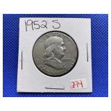 1952-S FRANKLIN HALF DOLLAR