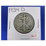 1934-D WALKING LIBERTY HALF DOLLAR