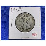 1935 WALKING LIBERTY HALF DOLLAR