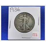 1936 WALKING LIBERTY HALF DOLLAR