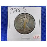 1928-S WALKING LIBERTY HALF DOLLAR