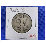 1923-S WALKING LIBERTY HALF DOLLAR