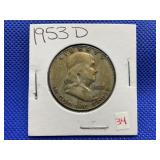 1953-D FRANKLIN HALF DOLLAR