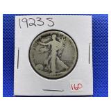 1923-S WALKING LIBERTY HALF DOLLAR