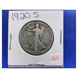 1920-S WALKING LIBERTY HALF DOLLAR