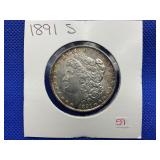 1891-S MORGAN SILVER DOLLAR
