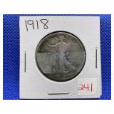 1918 WALKING LIBERTY HALF DOLLAR