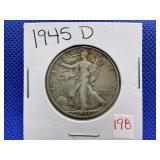 1945-D WALKING LIBERTY HALF DOLLAR