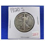 1920-S WALKING LIBERTY HALF DOLLAR