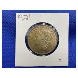 1921 MORGAN SILVER DOLLAR