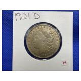 1921-D MORGAN SILVER DOLLAR