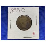 1898-O BARBER HEAD QUARTER