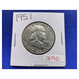 1951 FRANKLIN HALF DOLLAR