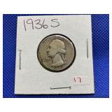 1936-S WASHINGTON QUARTER